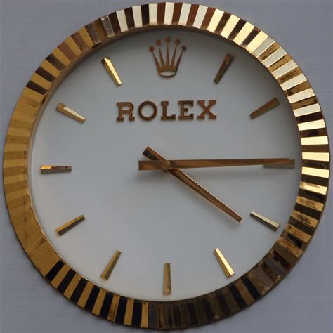 fake rolex dealer clocks|rolex wall clock real.